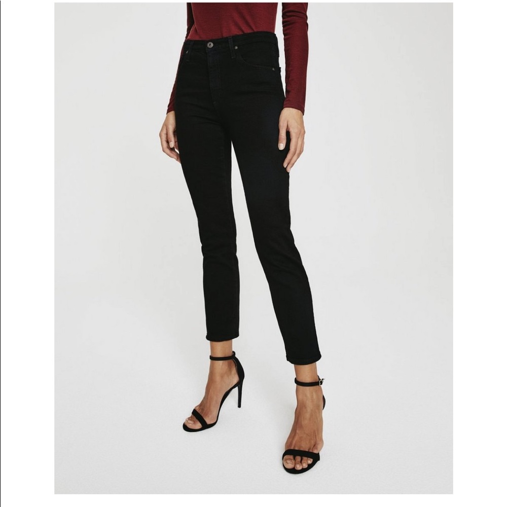 AG Isabelle high rise straight crop jeans